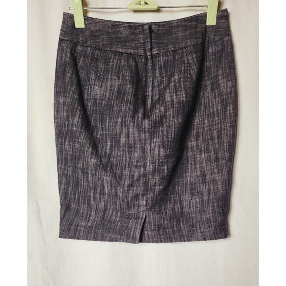VTG 80s Amy Byer Grey Pencil mini Skirt Sz 3 Big Buttons Corpcore preppy office - Picture 5 of 7